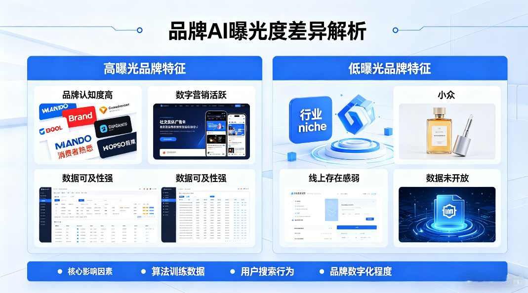 为什么有些品牌容易被AI提到，而有些品牌完全没曝光？